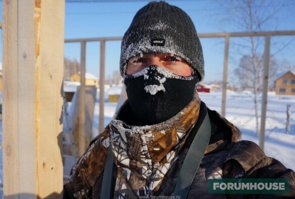 Član FORUMHOUSE Unreal76 obavlja neki posao, čak i na 32 stupnjeva ispod nule.