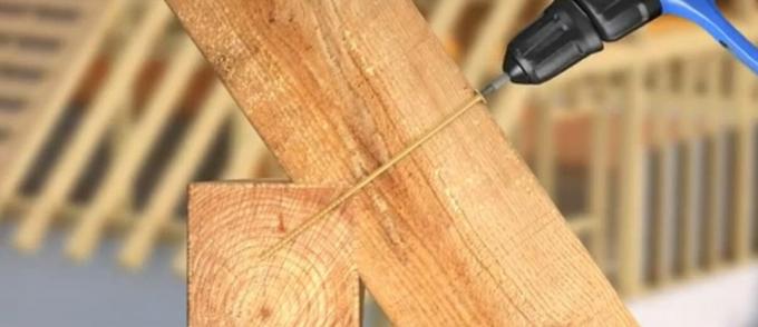 Složeni drvene konstrukcije o vrsti građevinskih vijaka Torx