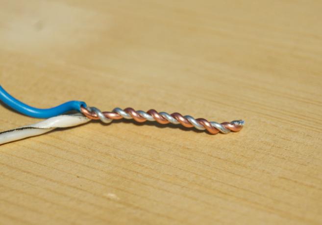 Povezivanje aluminijske žice s bakrenim uobičajene twist