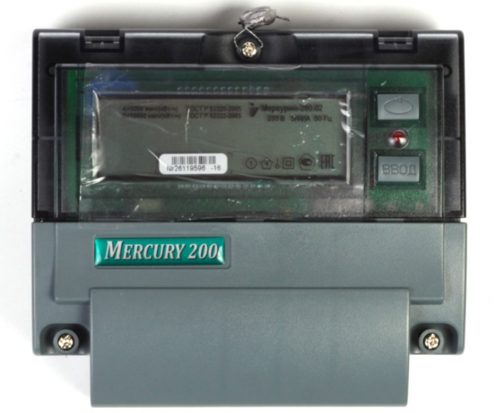 Izgled Merkur brojač 200 s elektronskim odbora